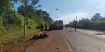 Accidente fatal en Oberá: un motociclista perdió la vida.