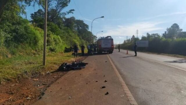 Accidente fatal en Oberá: un motociclista perdió la vida.