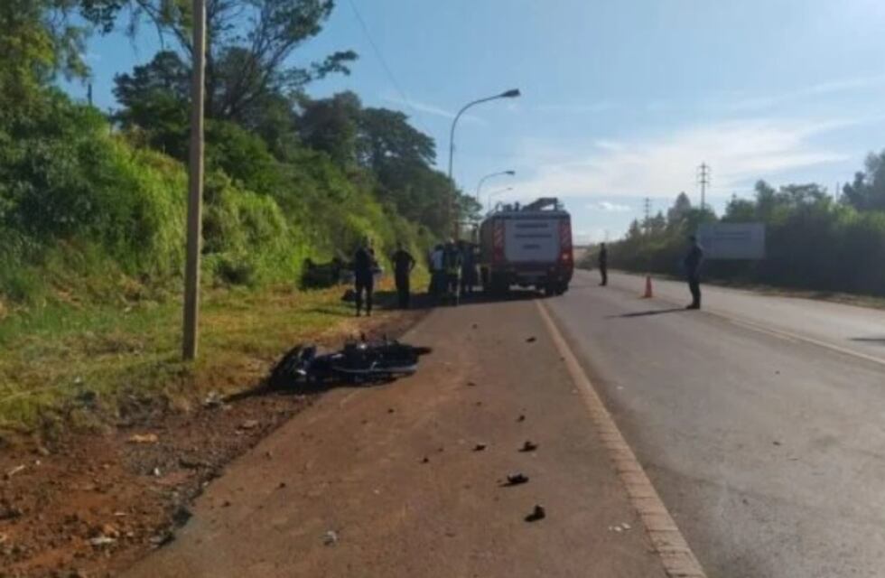 Accidente fatal en Oberá: un motociclista perdió la vida