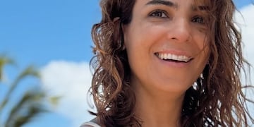 Agustina Cherri está de vacaciones en un lujoso hotel de Brasil.