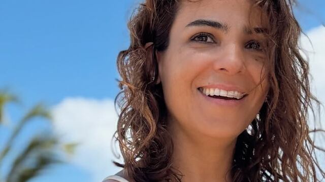 Agustina Cherri está de vacaciones en un lujoso hotel de Brasil.