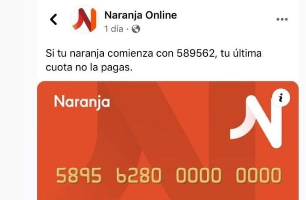 Ante una nueva estafa viral, Tarjeta Naranja brindó recomendaciones a sus usuarios