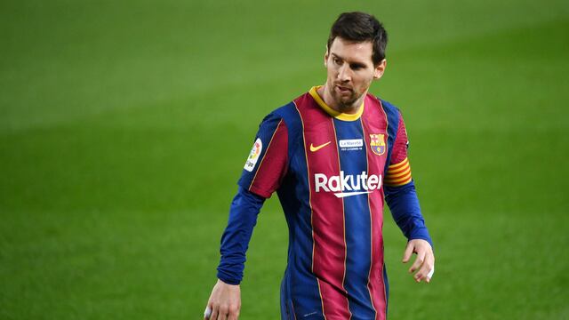 Lionel Messi, durante un partido del FC Barcelona. (Lluis Gene/AFP)