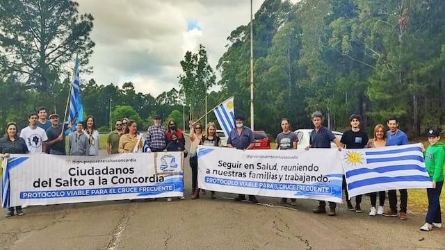 El Grupo Puente Concordia-Salto se manifestó este fin de semana.
