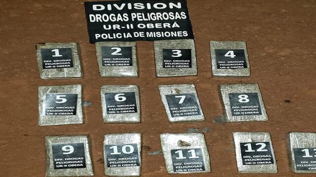 Efectivos policiales incautan casi 10 kilogramos de marihuana en Colonia Alberdi.