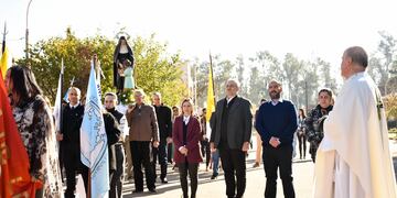 Calvo y Chivallero en las fiestas patronales de Angélica