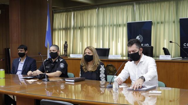 Abdala y Carruega se presentaron este viernes ante el Concejo Municipal de Rafaela