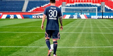 La "30", la camiseta que utilizará Messi en el PSG. (Foto: PSG)