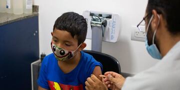Hasta el momento ya aplicaron la vacuna a 345.993 personas de 3 a 11 años.