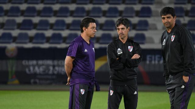 Hernán Buján (centro), el anhelo en Alta Córdoba. Su vínculo con Gallardo es muy fuerte...