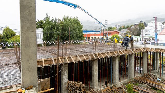 Avanzan los trabajos en el nuevo edificio del Ministerio de Salud en Ushuaia