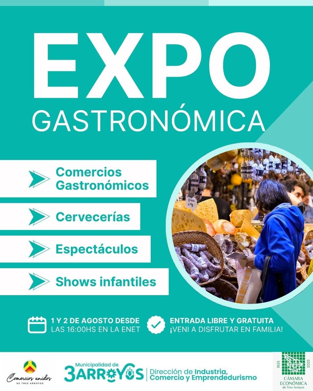 Tres Arroyos: llega la Expo Gastronómica