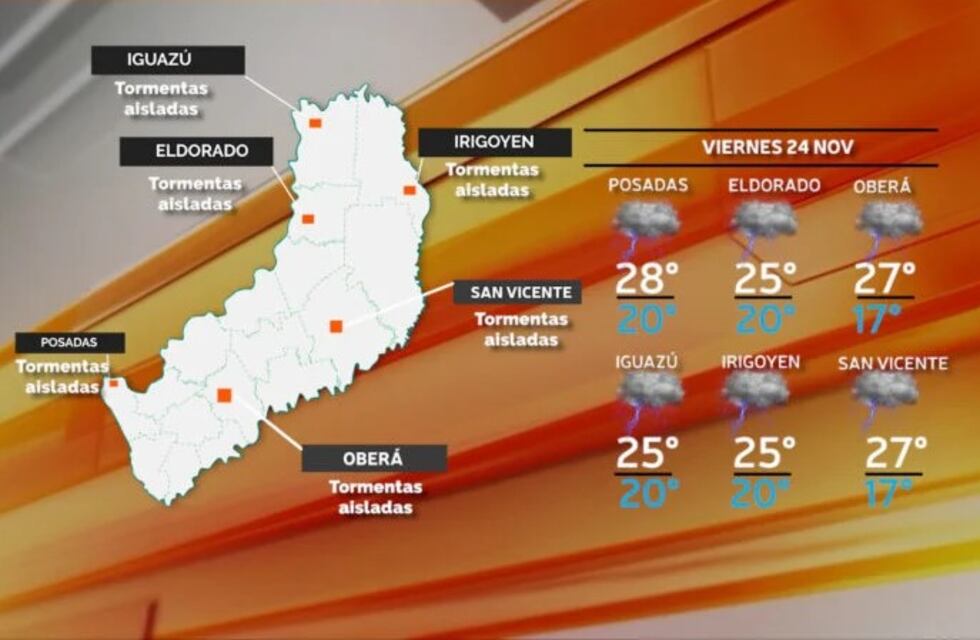 Posibles lluvias y lloviznas para este viernes en el norte de Misiones