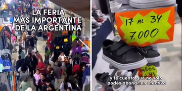 “¿Más barato que Flores?”: una influencer fue a La Salada y se sorprendió con los precios de la ropa.