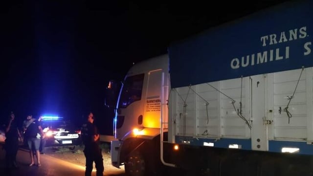 El rodado cargado de soja se dirigía a El Soberbio.