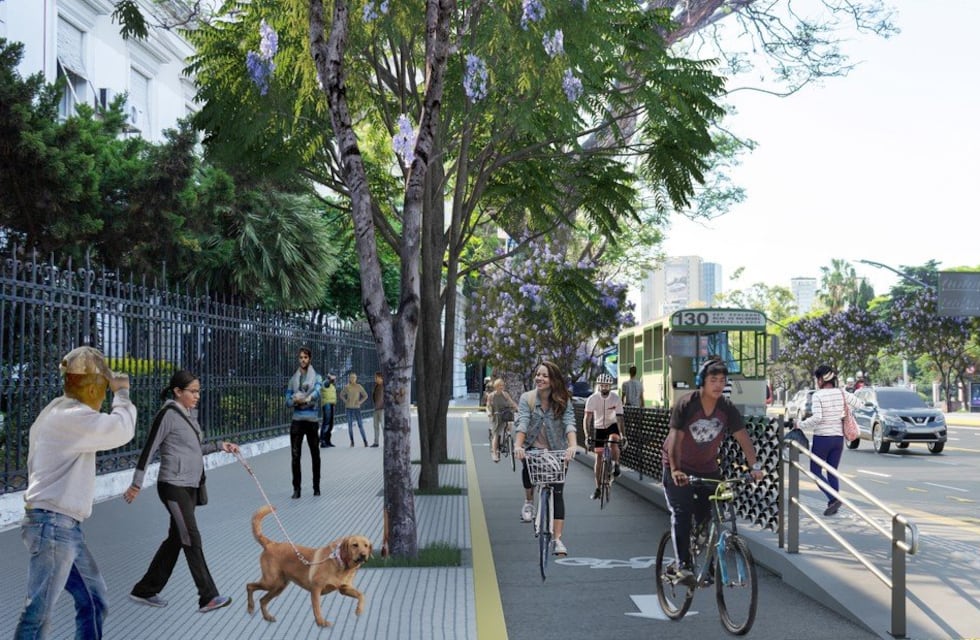 Quedó habilitada una nueva generación de bicisendas que incluye la convivencia vial