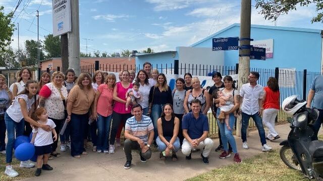 Amalia Granata junto a Argañaraz, Bodoira y Padilla