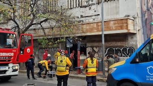 La zona del nuevo derrumbe en Córdoba.