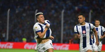 Alejandro Martínez marcó el 2-2 parcial de Talleres ante Belgrano en el Gigante de Alberdi. (La Voz)