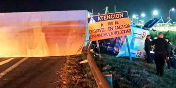 Impactante vuelco en Panamericana. Gentileza Infobae.
