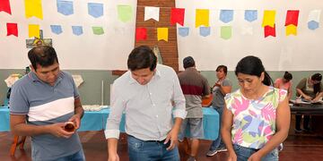 Exposición artesanal en Tinogasta.