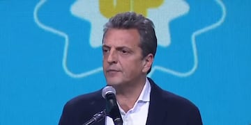 Sergio Massa, candidato a presidente de Unión por la Patria. (Captura)