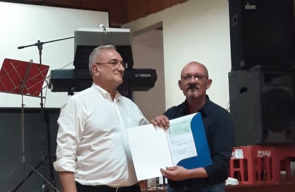 Alcides Calvo en las fiestas patronales de Colonia Bicha
