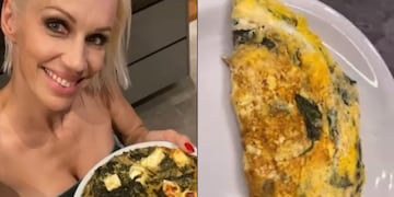 Ingrid Grudke enseñó a hacer su omellete de espinaca