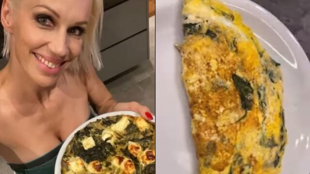 Ingrid Grudke enseñó a hacer su omellete de espinaca
