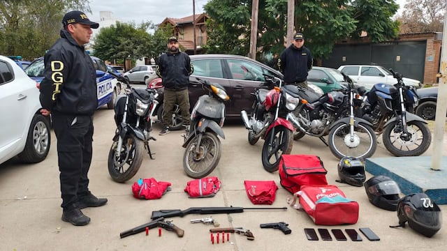 Cayó una banda de delincuentes que se disfrazaban de repartidores.