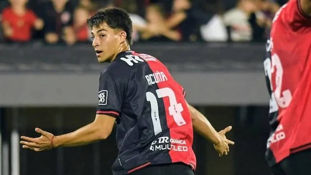 Valentino Acuña, de ser doble de Messi a anotar en Primera.