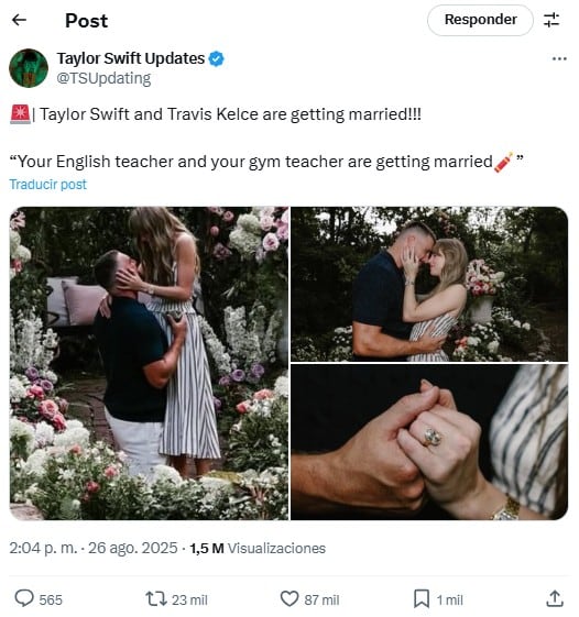 ¡Se casa Taylor Swift! Quién es Travis Kalce, el deportista que conquistó su corazón: así anunciaron su compromiso