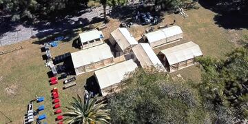 Así se ve el Hospital de Campaña donado por EEUU, instalado en Santa Fe