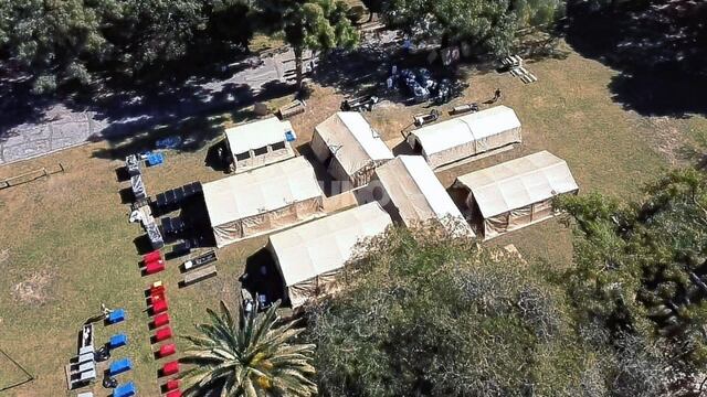 Así se ve el Hospital de Campaña donado por EEUU, instalado en Santa Fe