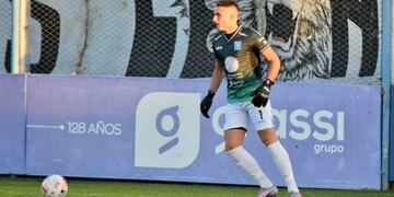 Joaquín Bigo, el arquero titular de Estudiantes de Río Cuarto, jugará el Liga Profesional (Prensa Estudiantes de Río IV).