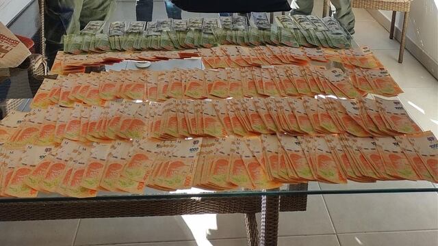 Dinero hallado, imagen a modo ilustrativo (Gendarmería Nacional)