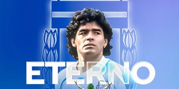 El posteo de la AFA recordando los 1.000 días sin Maradona. (Prensa AFA)