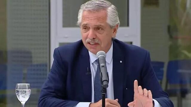 La reacción de Alberto Fernández al ser increpado durante un acto: “Gracias al compañero que está tan enojando, gritando…”. Foto: Los Andes.