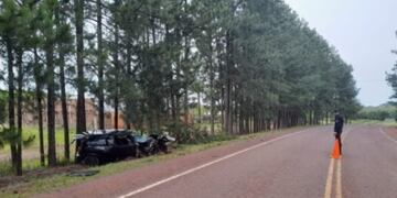 Dos Arroyos: automovilista herido tras despistar con su vehículo.