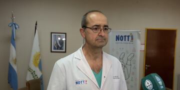 El doctor José Castro es el jefe del Servicio de Traumatología del Hospital Pediátrico Humberto Notti. Gentileza