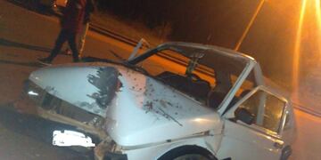 Accidente vial dejó como saldo a un automovilista herido.