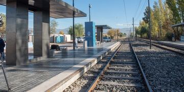 El nuevo parador del Metrotranvía en el Polo TIC de Godoy Cruz.