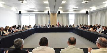 En el encuentro se realizó un balance de gestión de los primeros días y se coordinaron acciones.