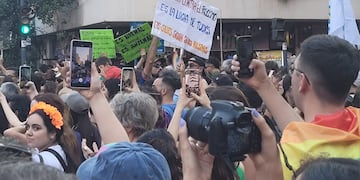 Una multitud acompañó la Marcha a favor de los derechos y en contra del odio.