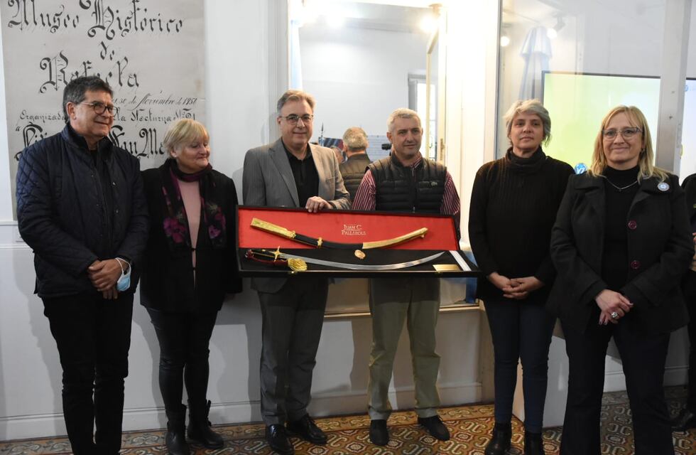 Rafaela exhibió el calco del sable corvo de San Martín, a 172 años de su paso a la inmortalidad