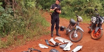 Recuperan una motocicleta que había sido sustraída en Oberá.