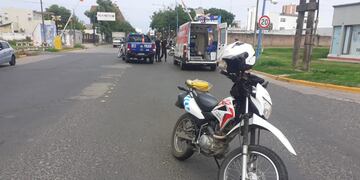 Un monopatín tuvo un inconveniente