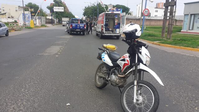 Un monopatín tuvo un inconveniente