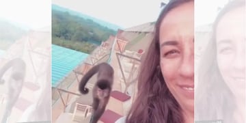 Consuelo Duval visitó el Parque Nacional Iguazú.