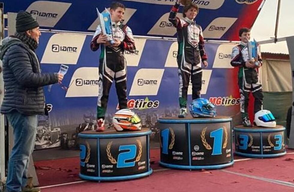 Fausto Arnaudo logró el subcampeonato en el Nacional de Karting en Zarate